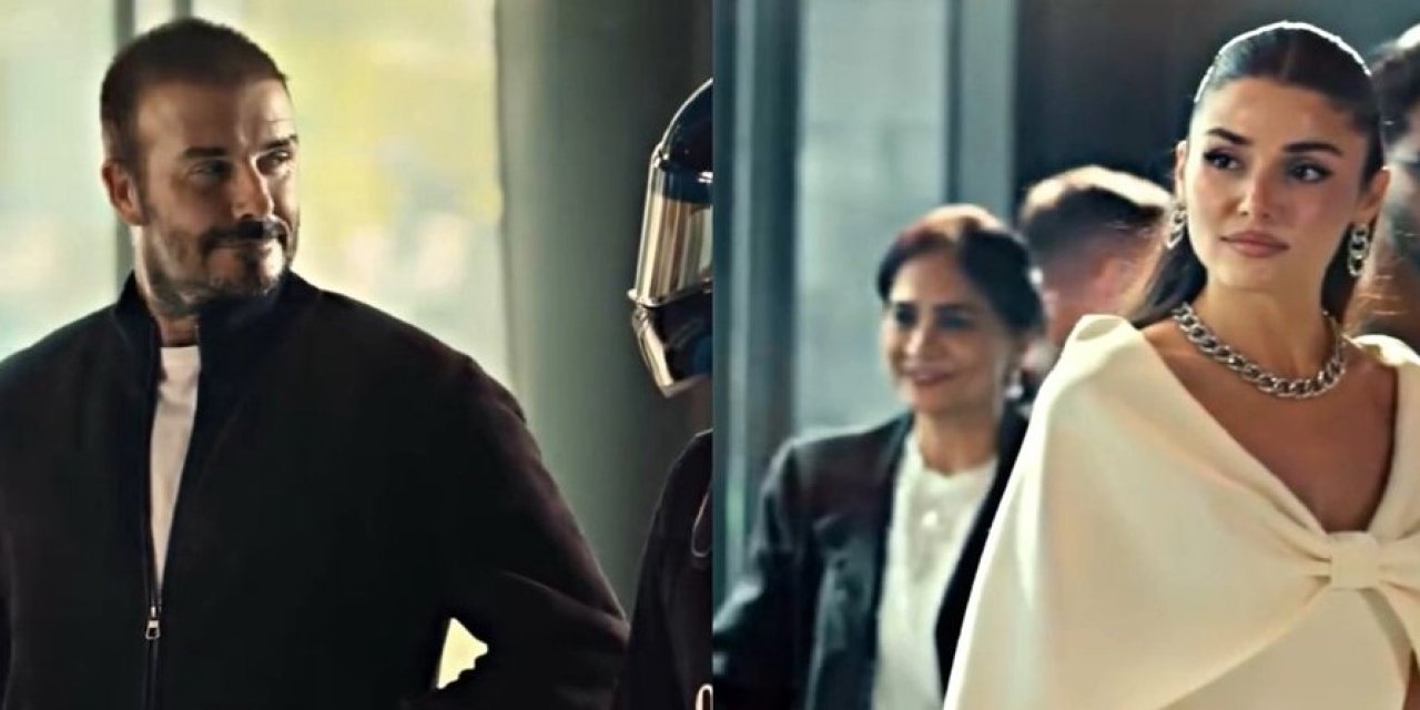 Hande Erçel ve David Beckham kamera karşısına geçti: Sosyal medya şimdiden karıştı