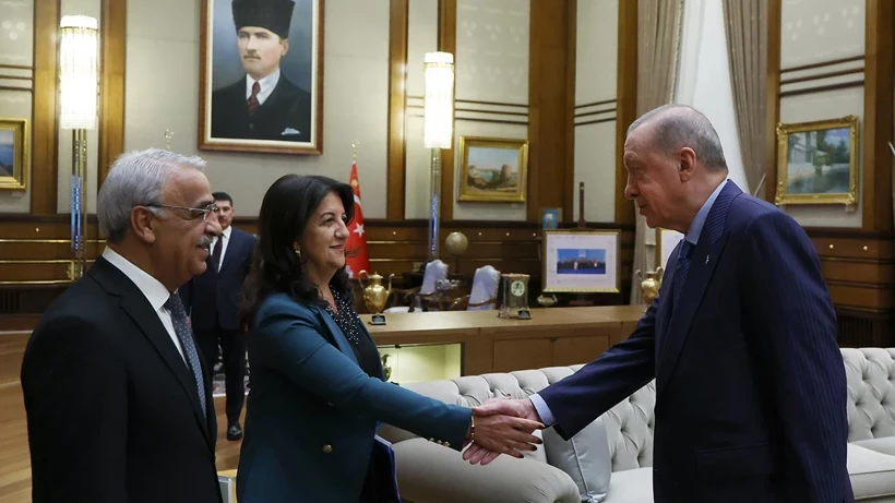 Cumhurbaşkanı Erdoğan DEM Parti heyetiyle bir araya geldi