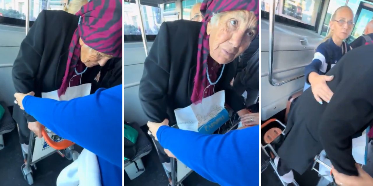 Almanya’ya seyahat eden yaşlı kadın valiz arabasına koyuldu! "İnsanlığa sığar mı?"