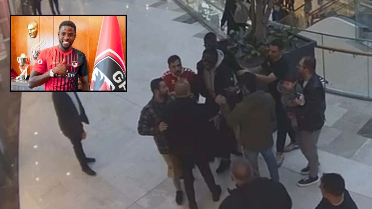 Ünlü futbolcuya silah çekip şemsiye fırlattı