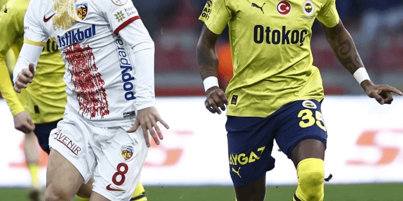 Fenerbahçe - Kayserispor maçının ilk 11'leri belli oldu