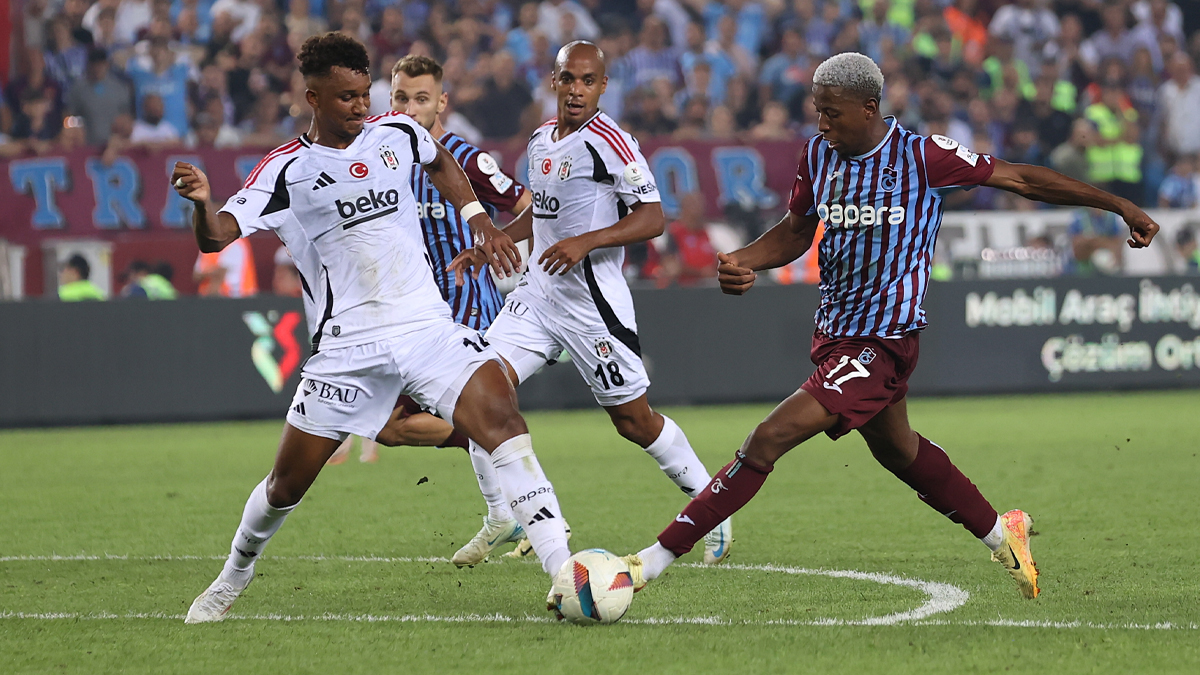 Trabzonspor ve Beşiktaş 1-1 berabere kaldı