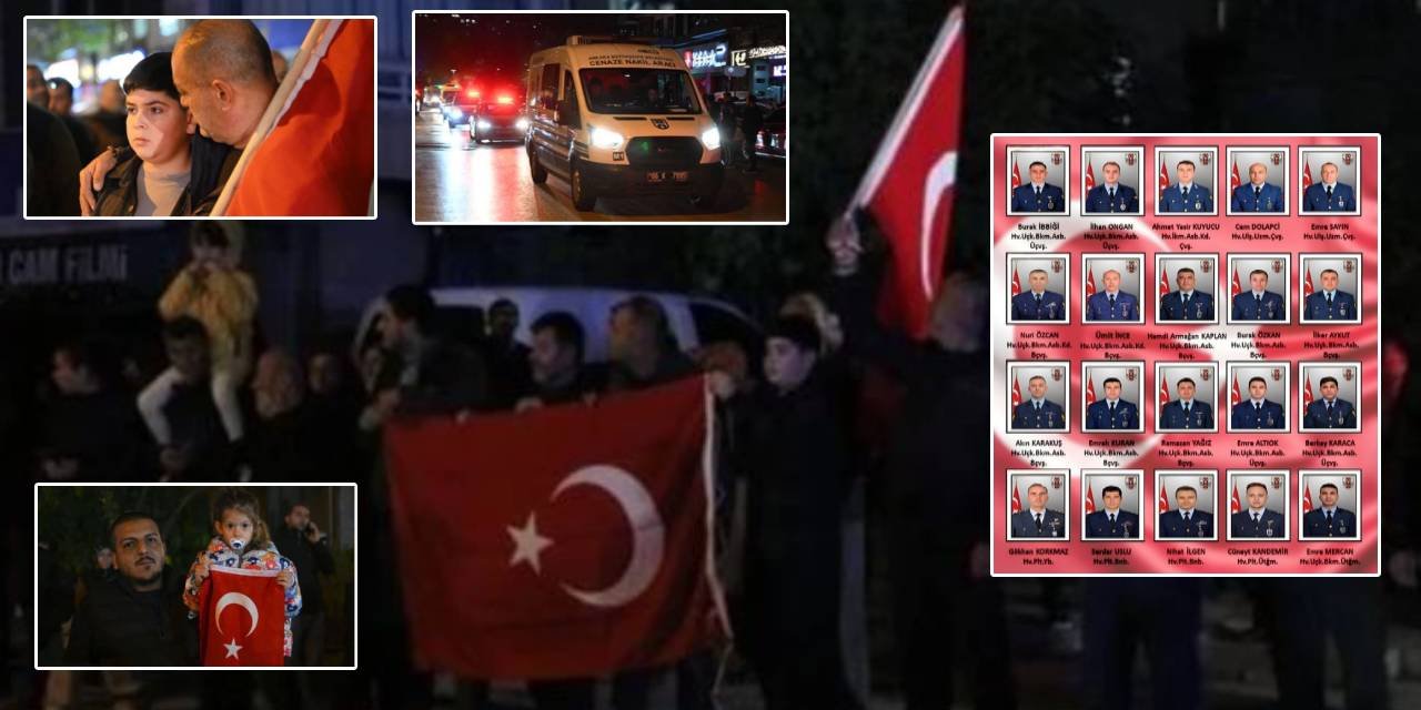 Gürcistan’da düşen askeri uçakta şehit olan 20 kahramana Ankara'da hüzünlü tören