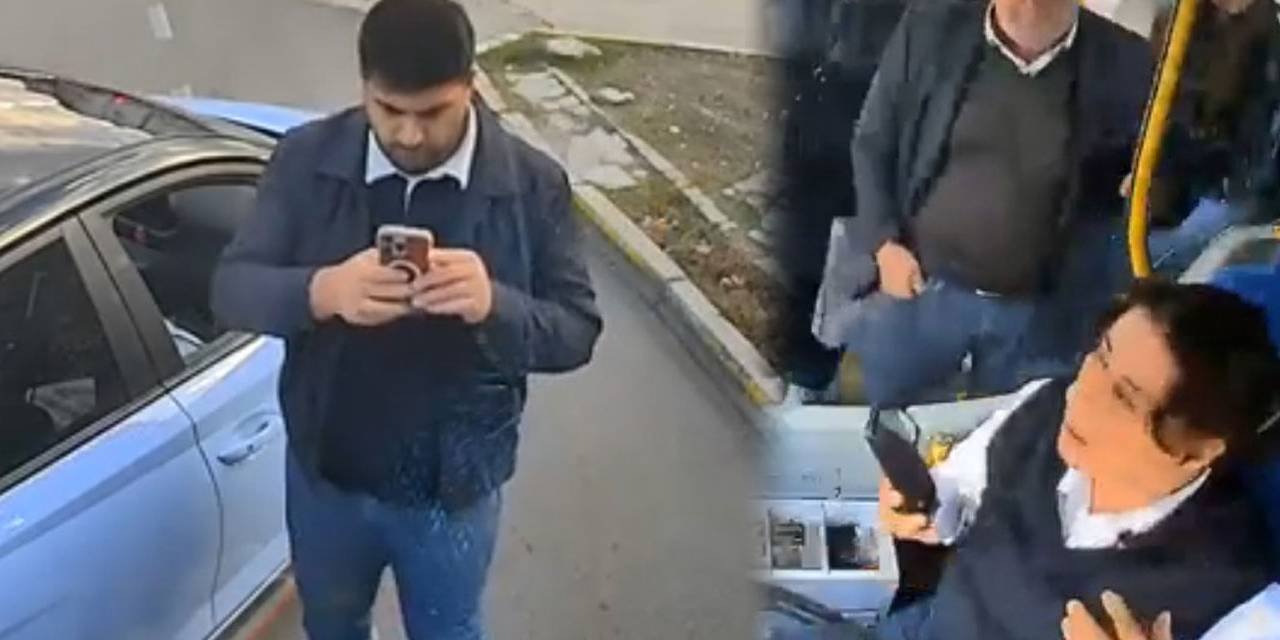 Kadın halk otobüsü şoförüne trafikte dehşet! Önünü kesti, saldırmaya çalıştı