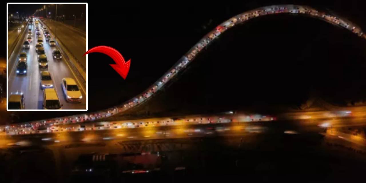 Ara tatil dönüşü kilitlendi! Trafik durma noktasına geldi
