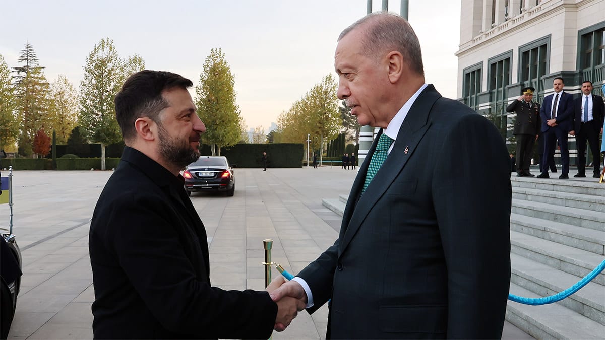 Erdoğan Zelenskiy’i Külliye’de ağırladı