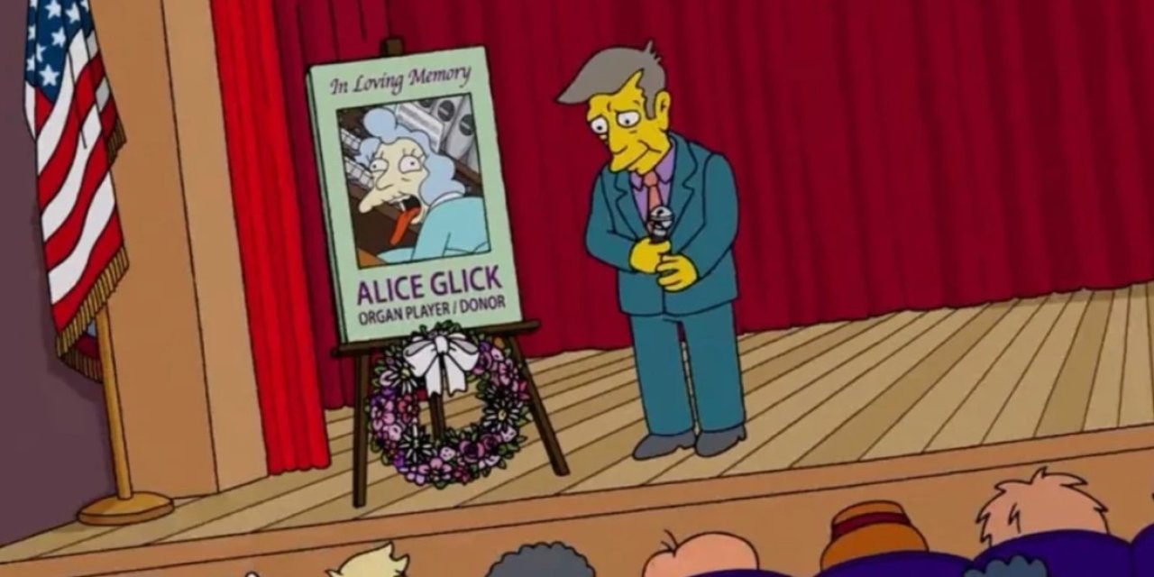 The Simpsons’ta tarihi an: Alice Glick’in cenazesi ekranda gösterildi
