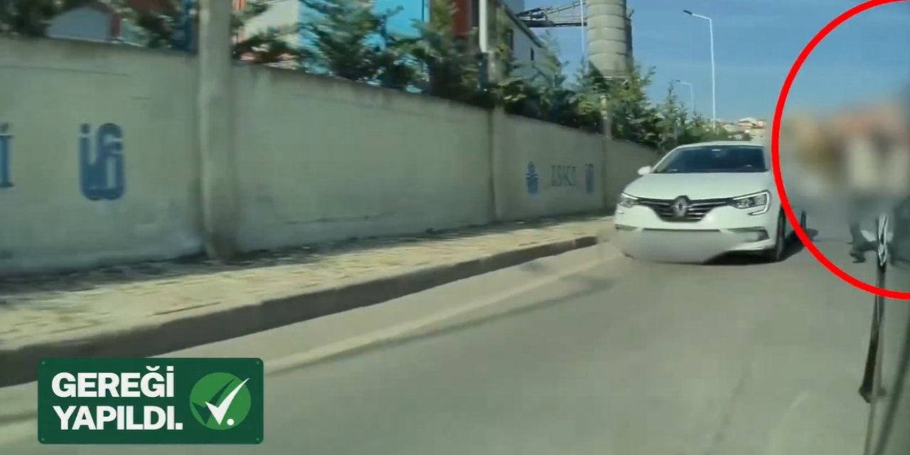 Sarıyer’de trafikte dehşet saçan maganda yakalandı