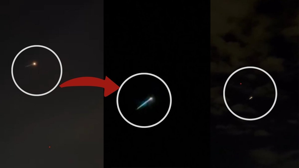 Küçükçekmece semalarında gizemli ışık hüzmesi