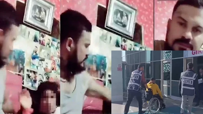 Canlı yayında kadına bağırıp şiddet uyguladı gözaltına alındı