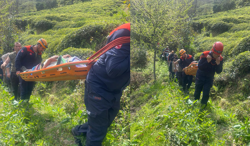 Rize'de feci kaza! İki yaşlı kadın teleferikten düştü