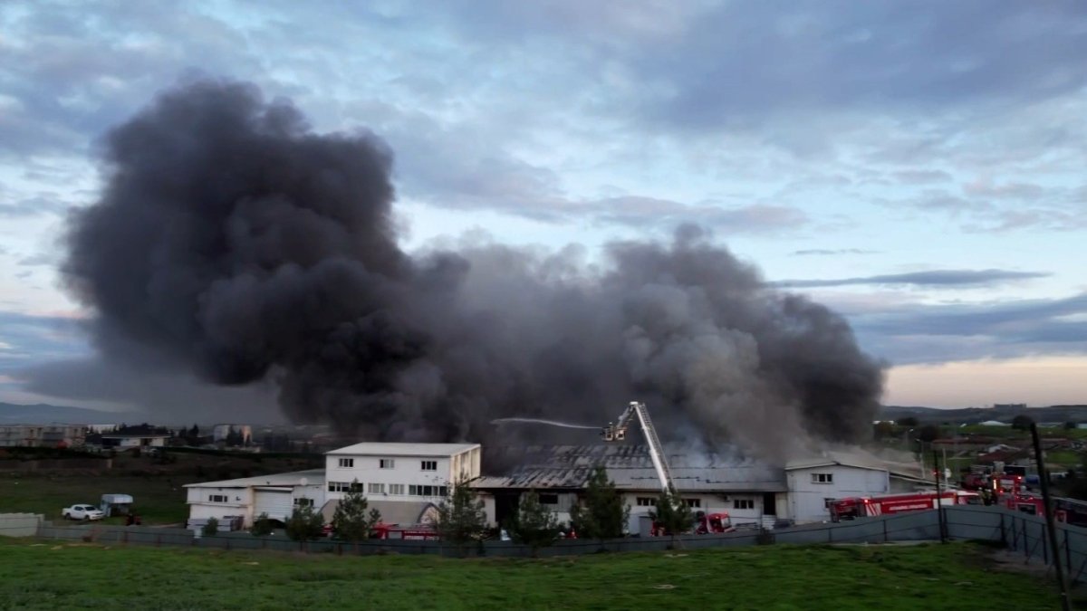 Tuzla'da fabrikanı yangını