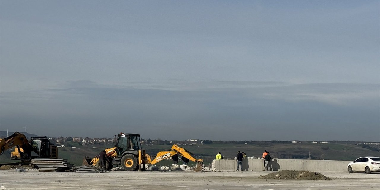 Silivri'nde Türkiye'nin en büyük duruşma salonunun inşaatı ilk kez görüntülendi