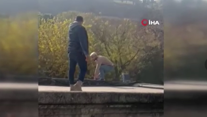 İşten atıldım diyerek Balıkgöl'e atladı