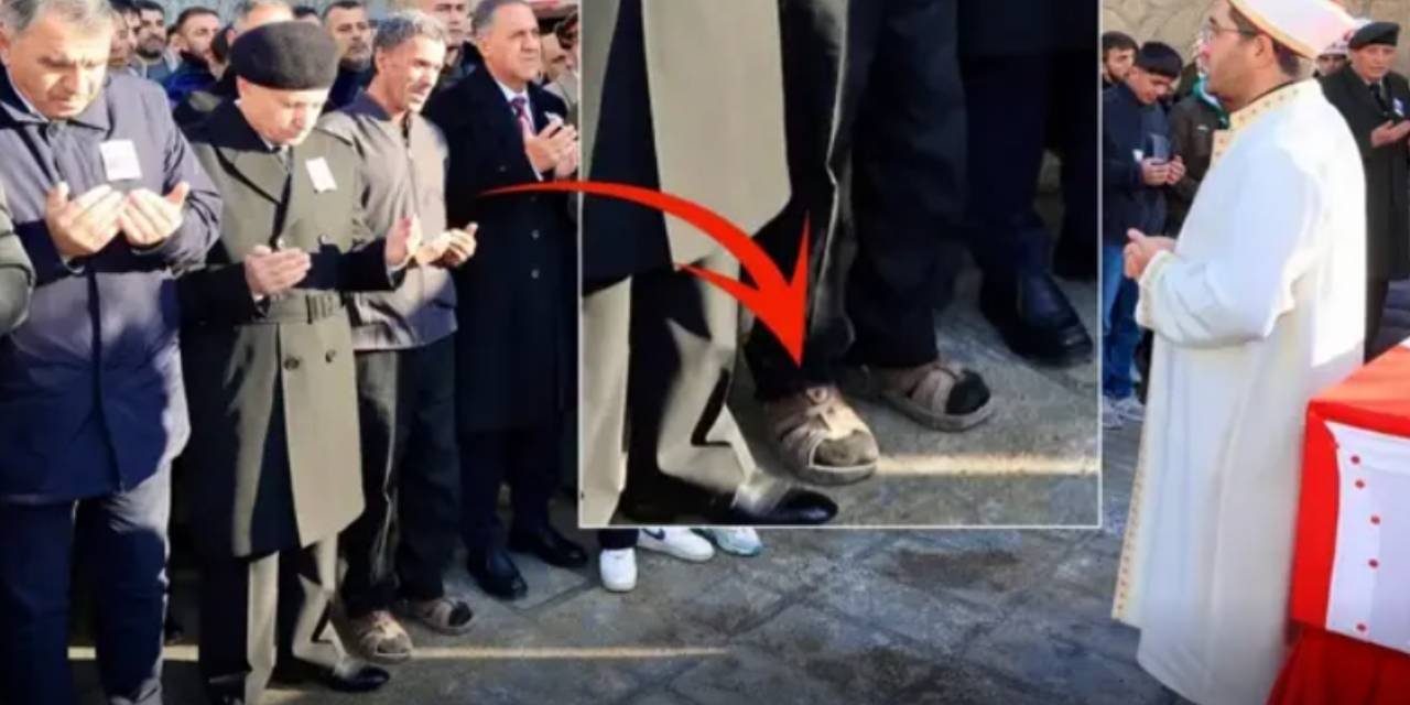 Bingöl'de yürek yakan veda: Şehit babasının terlikleri gündem oldu