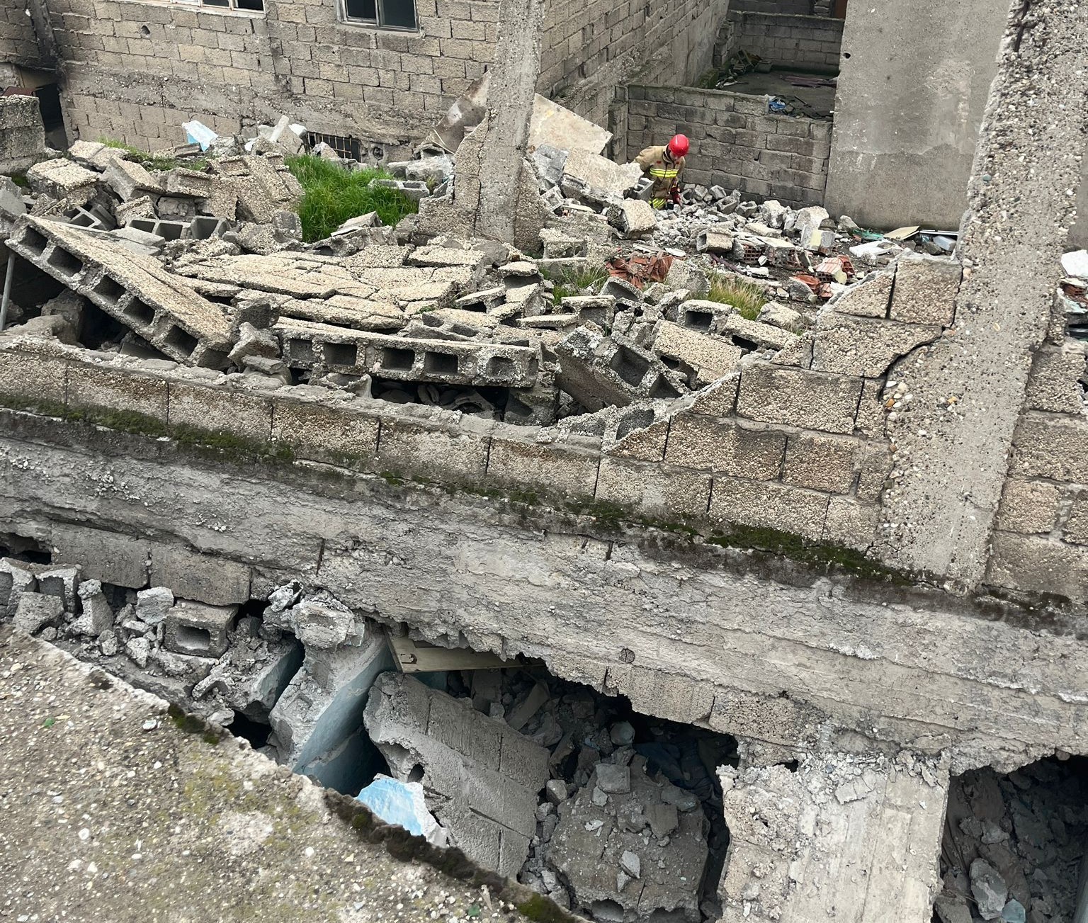 Kahramanmaraş'ta ev çöktü