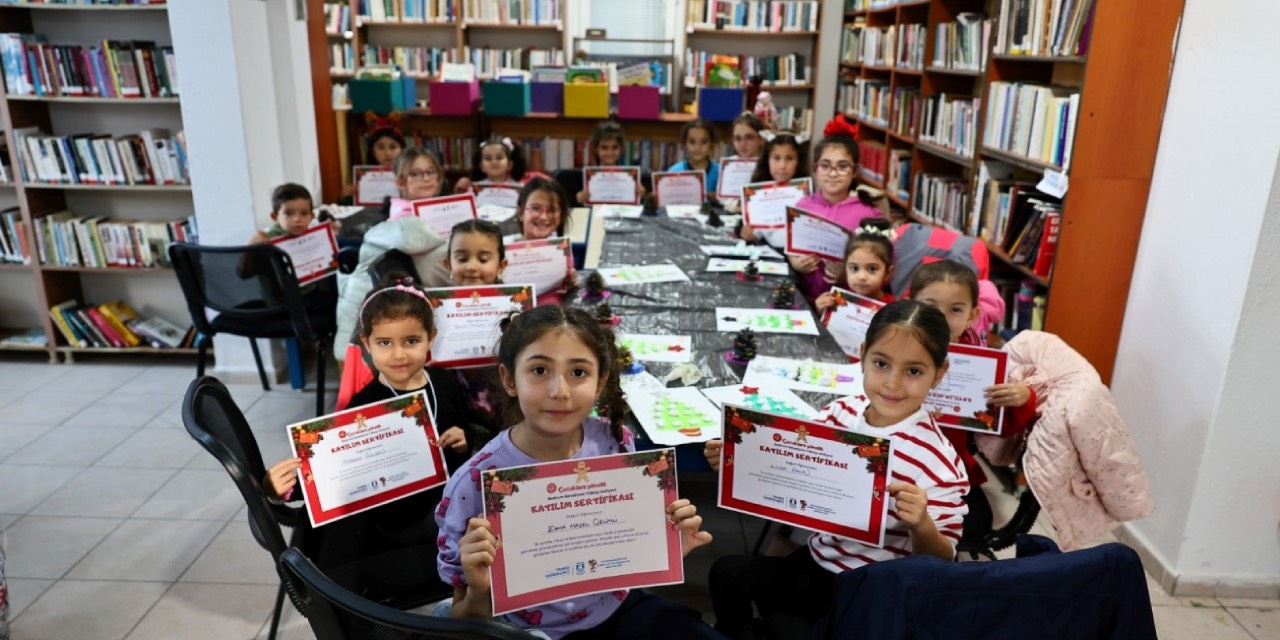 Bodrum Belediyesi’nden çocuklara yönelik yılbaşı atölyesi