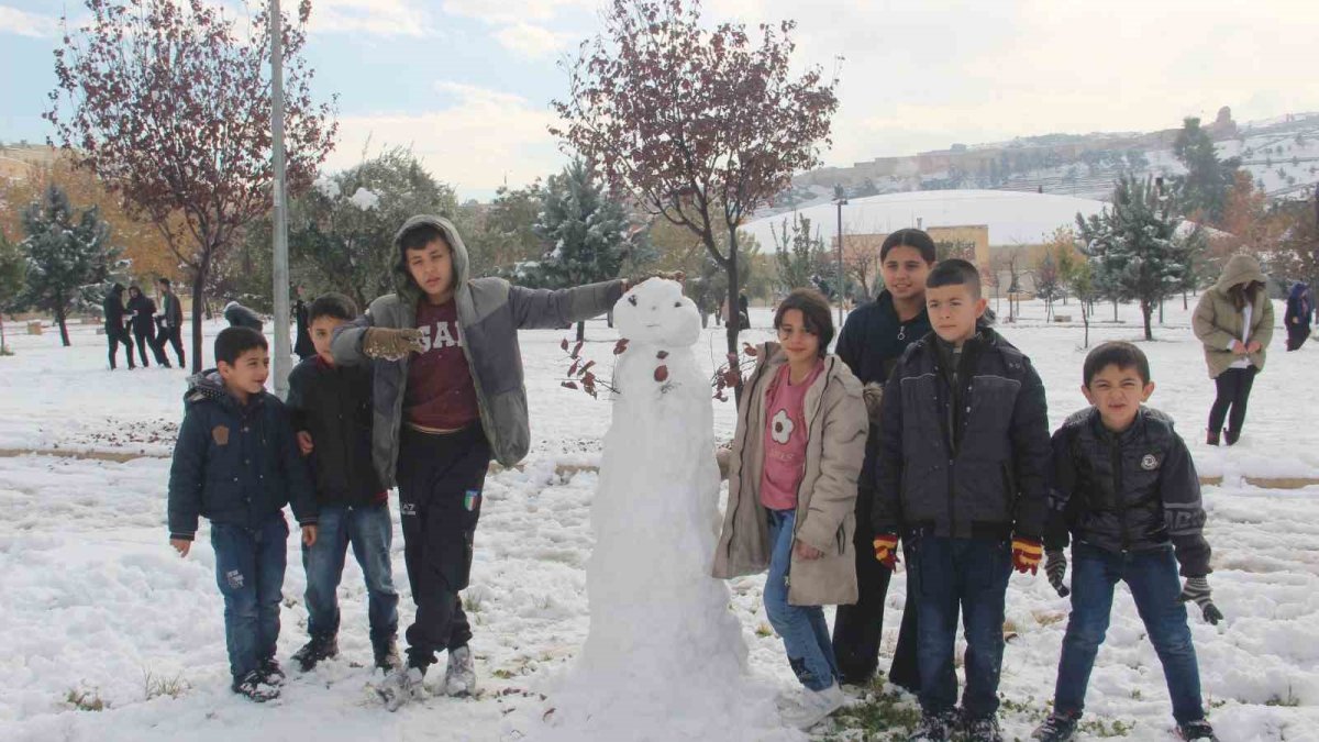 Şanlıurfa'da yıllar sonra kar sevinci