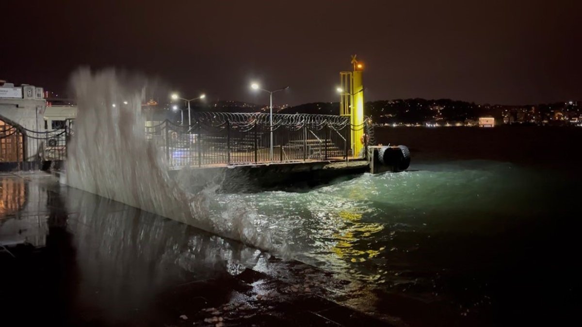 Beşiktaş'ta dev dalgalar