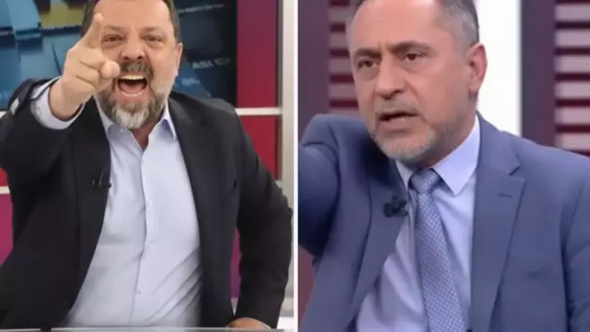 Canlı yayında birbirlerine girdiler: Melik Yiğitel ve Gürbüz Evren'den 'Gökçek' kavgası