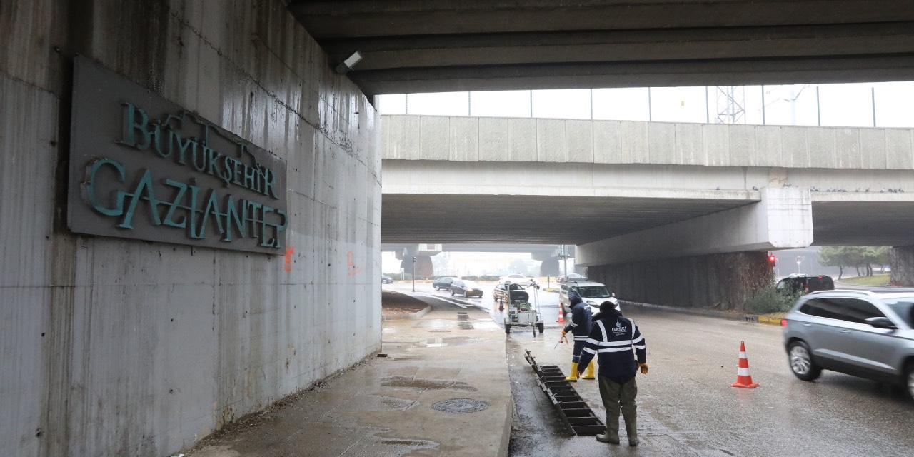 Gaziantep’te beklenen yoğun yağışına karşı önlemler artırıldı