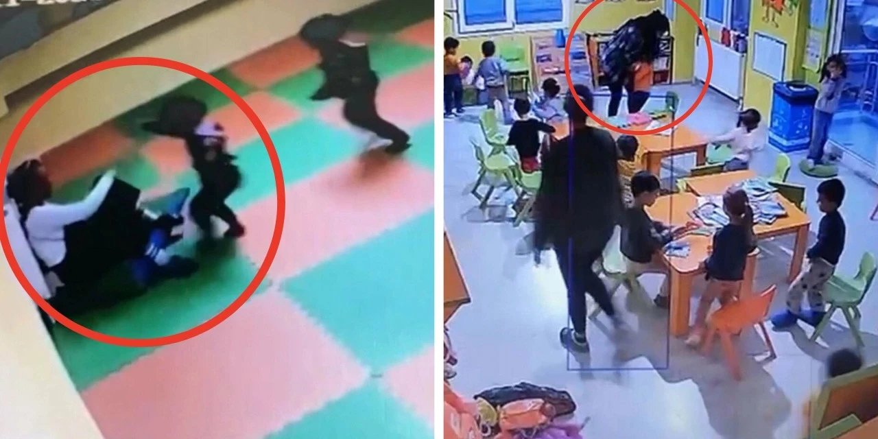 Özel kreşte çocuklara şiddet uygulandı: Dehşet dolu anlar anbean kaydedildi