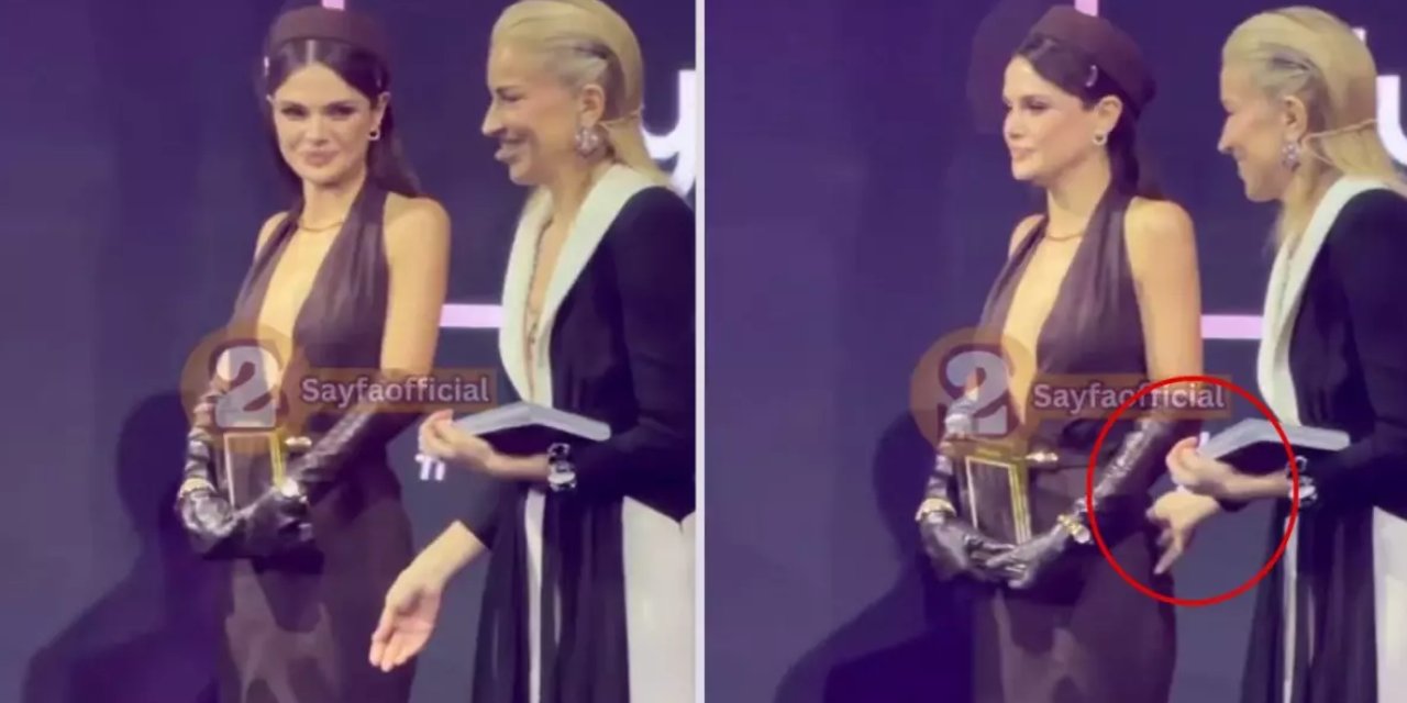 Ödül töreninde gündem olan an: Burcu Esmersoy’un Sinem Ünsal'a hareketi tartışma yarattı