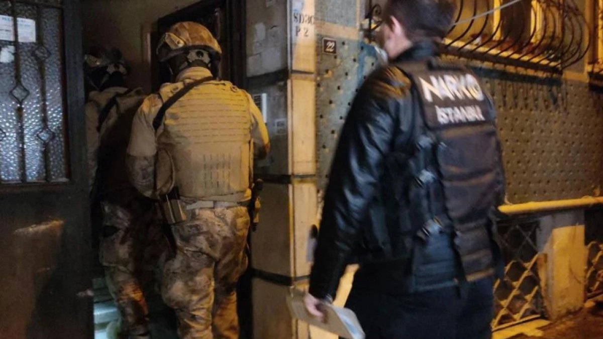 İstanbul’da 33 adrese uyuşturucu operasyonu