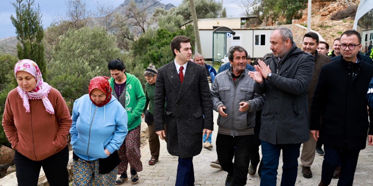 Bodrum Belediye Başkanı Mandalinci saha incelemelerinde bulundu