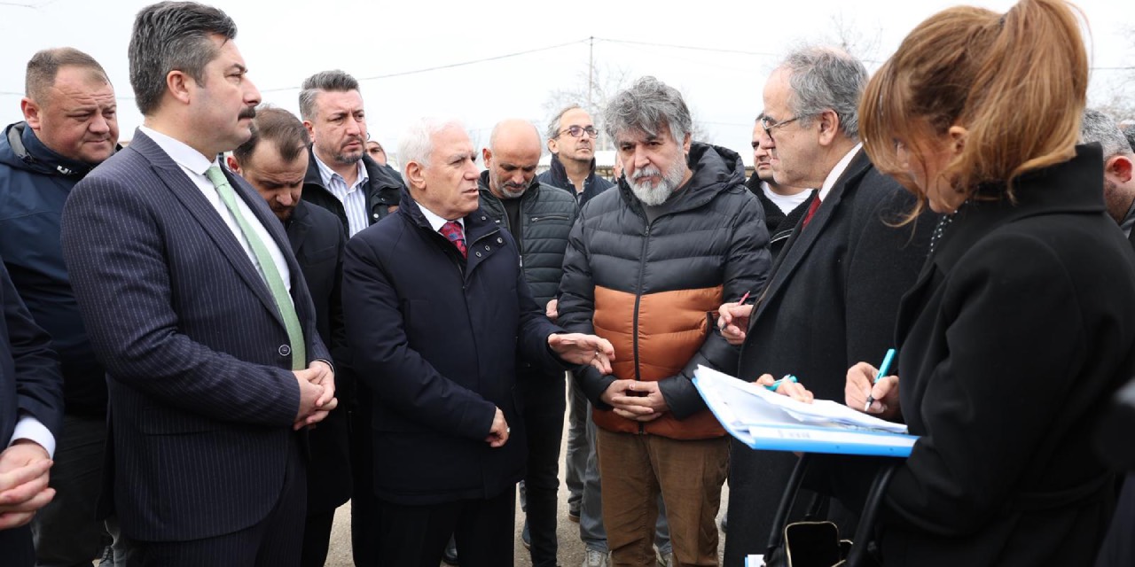 Bursa Yenişehir’de Yaş Sebze Meyve Toptancı Hali projesinde çalışmalar sürüyor