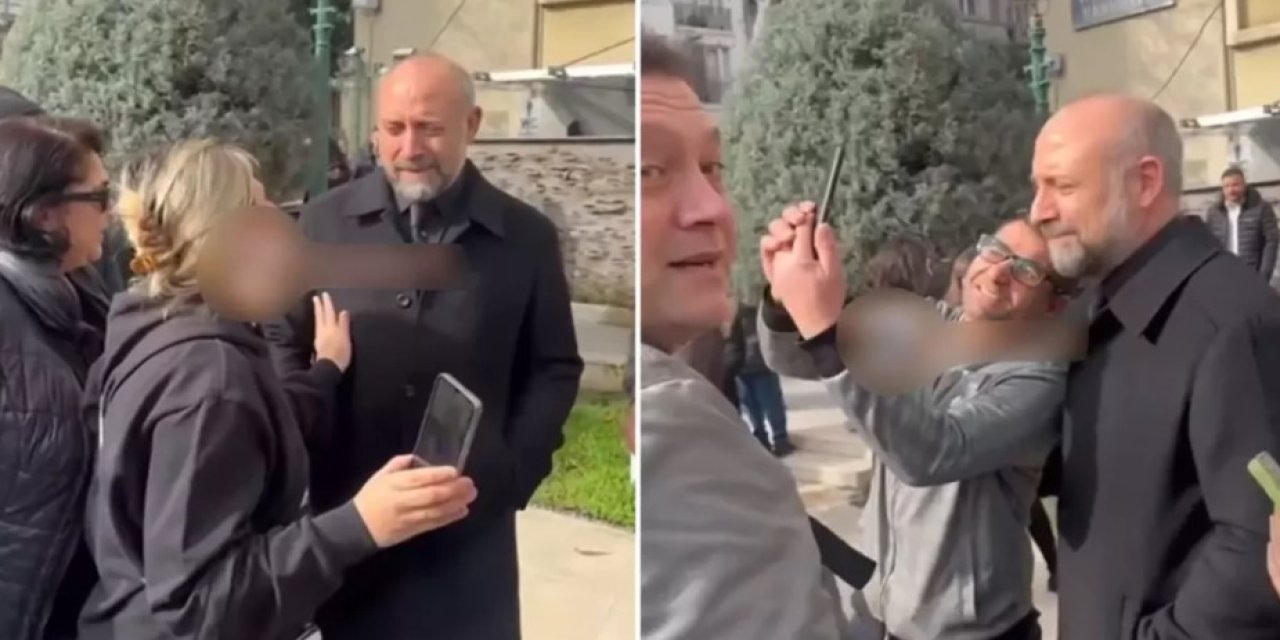 Haldun Dormen’in cenazesinde Halit Ergenç’e fotoğraf ısrarı