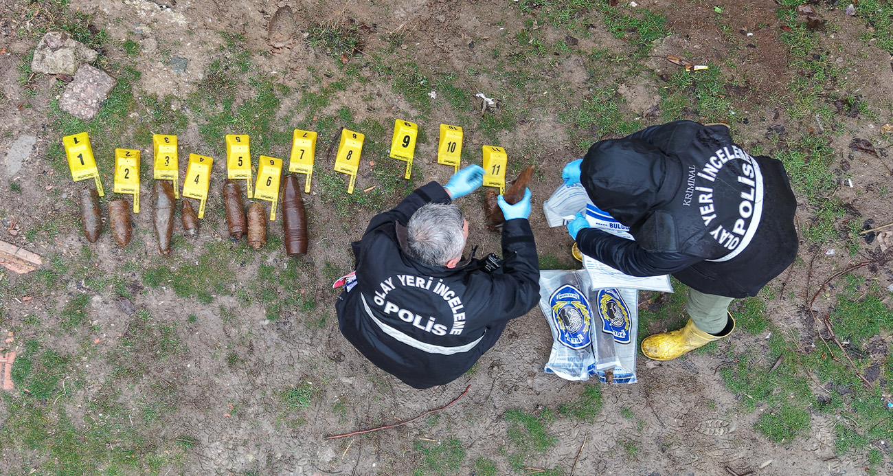 Çocukların oynadığı cisimler mühimmat çıktı