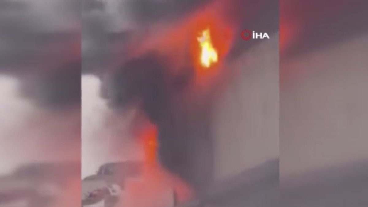 İkitelli Atatürk Oto Sanayi Sitesi’nde yangın