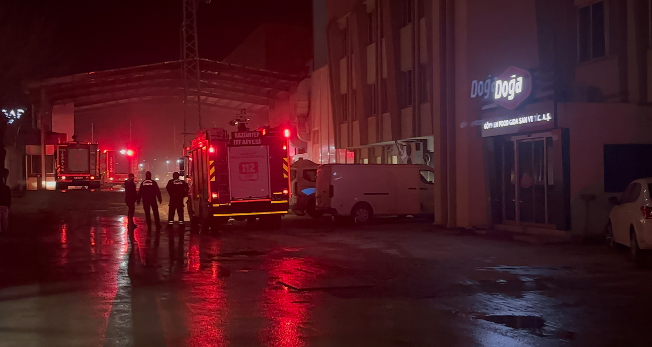 Makarna fabrikasında yangın
