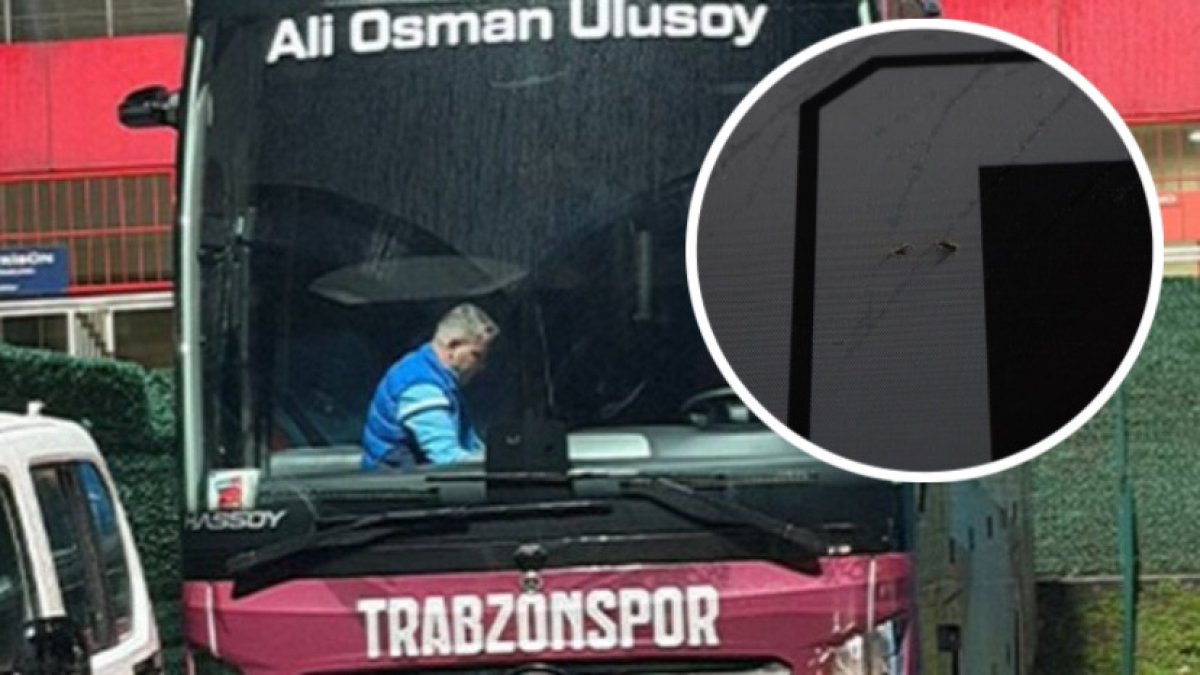 Trabzonspor takım otobüsüne saldırı