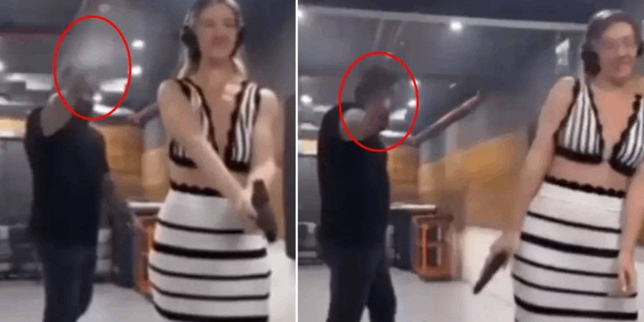 Poligonda skandal görüntüler: Genç adamın hareketleri tepki çekti