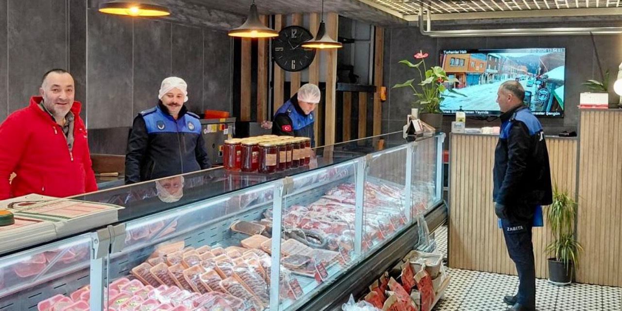 Giresun’da Ramazan öncesi kasaplara yönelik denetim yapıldı