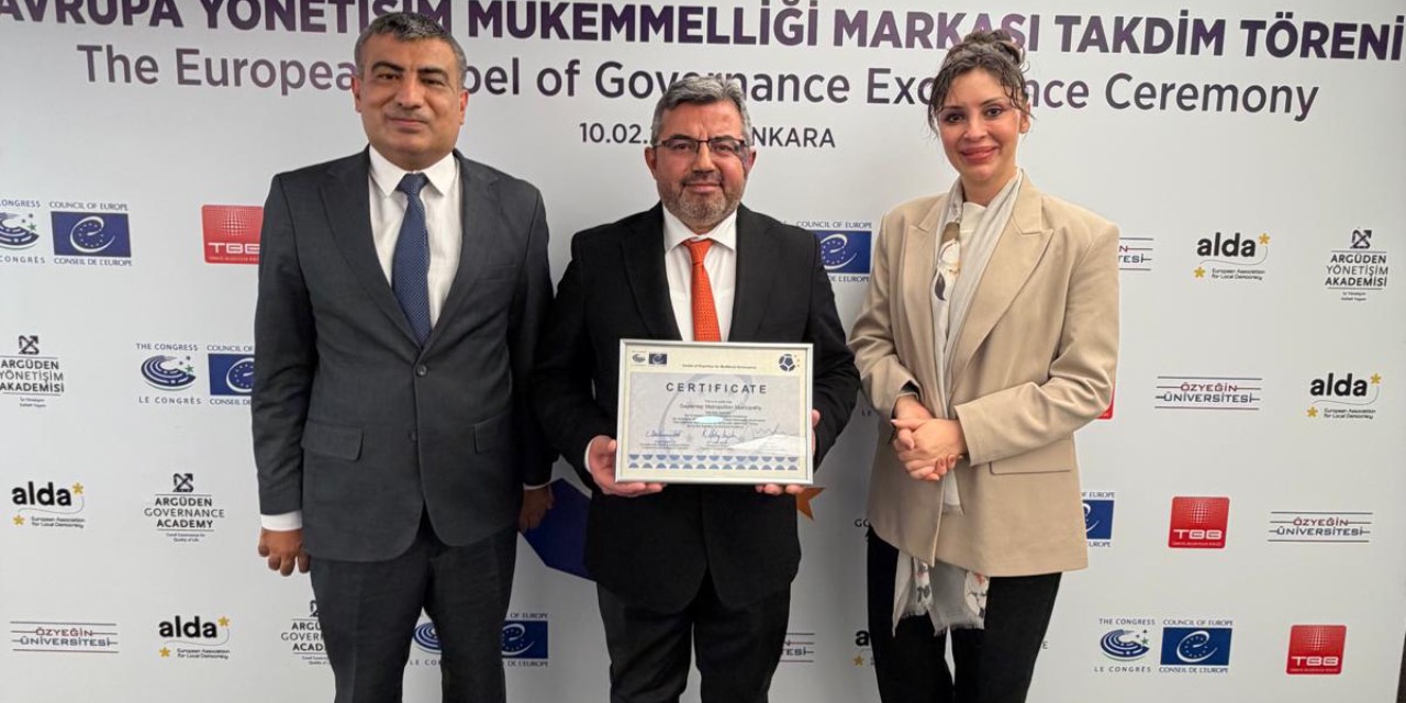 Gaziantep Büyükşehir Belediyesi’ne Avrupa’dan Yönetişim Ödülü