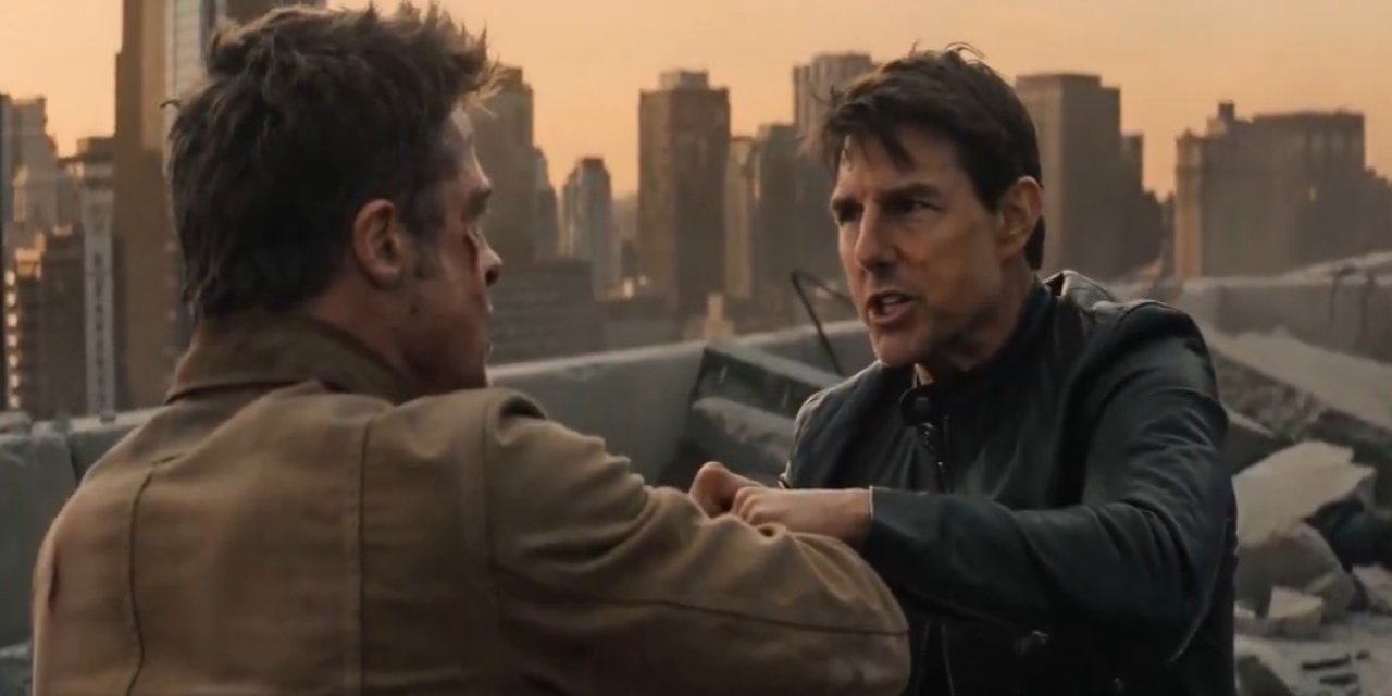 Brad Pitt ile Tom Cruise'un dövüştüğü video yayıldı! Hollywood ayağa kalktı