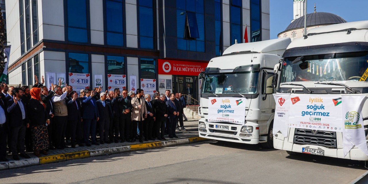 Sultanbeyli’den Gazze, Suriye ve Sudan’a 5 tır insani yardım