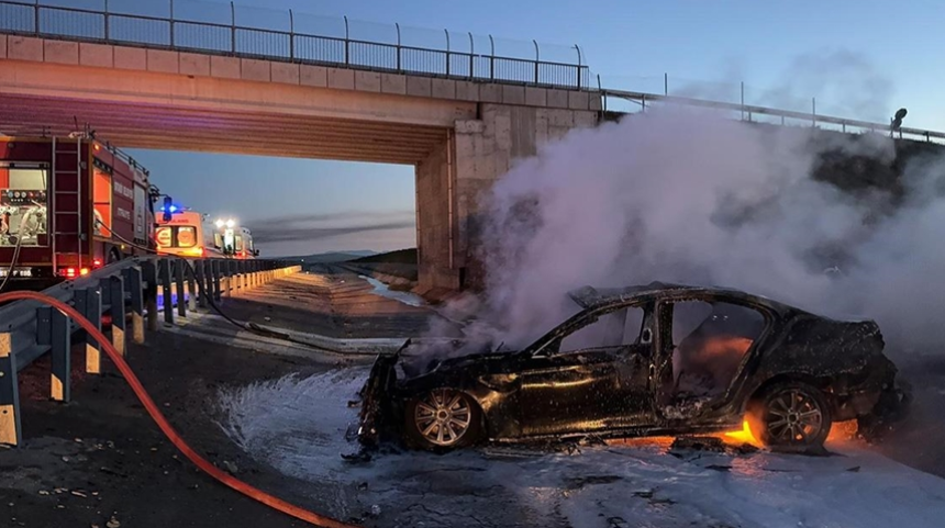 Aksaray'da otomobil devrildi: 6 kişi yaralandı