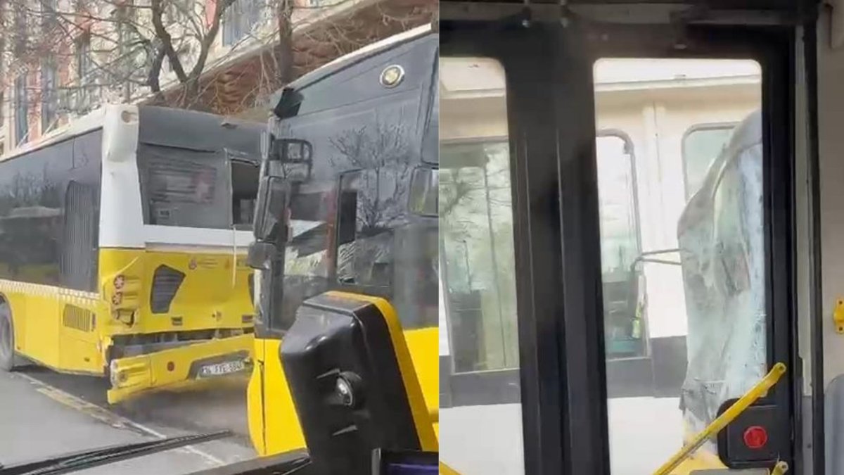İstanbul’da feci kaza: 3 İETT otobüsü birbirine girdi