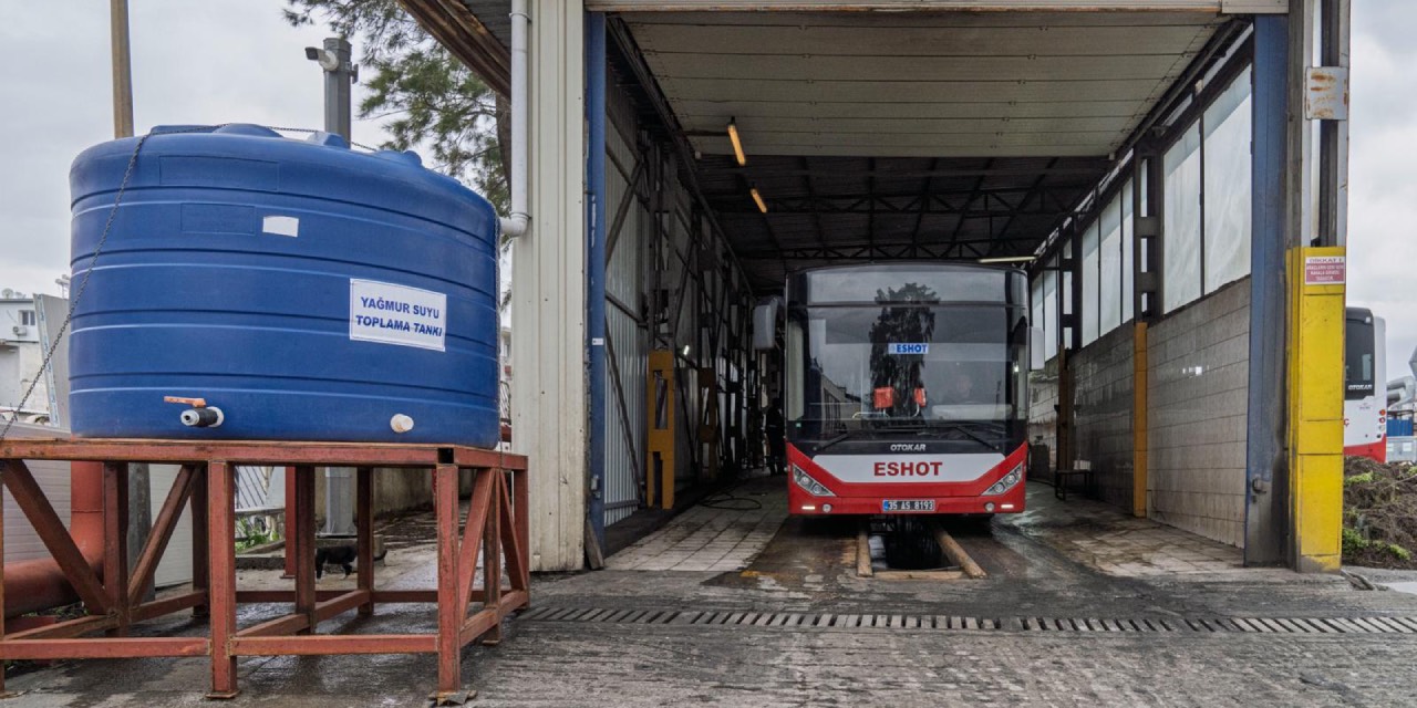 İzmir Büyükşehir hizmet binalarında yağmur suyu hasadını yaygınlaştırıyor