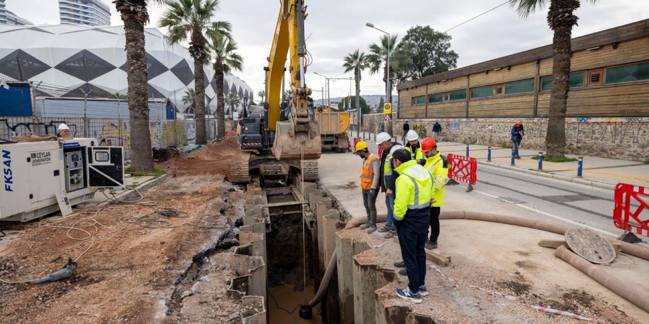 İZSU Genel Müdürlüğü’nden Alsancak’ta altyapı yatırımı