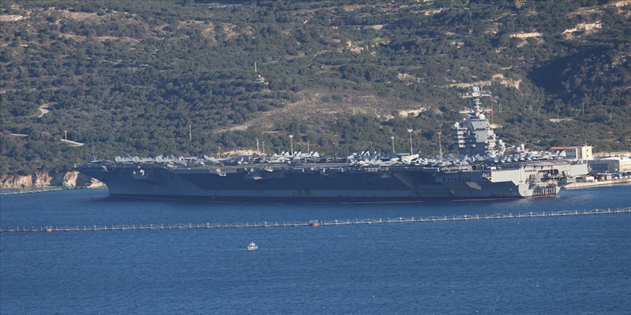 ABD’nin dev uçak gemisi Gerald R. Ford, İsrail kıyılarına ulaştı!