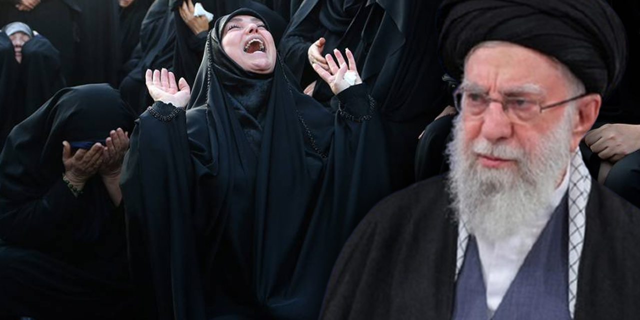 İran’da Hamaney için sokaklar doldu! Türbelere siyah bayrak çekildi