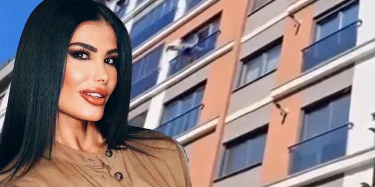 Şarkıcı Hatice yürekleri ağza getirdi! Yüksek kattan sarkınca korkuttu