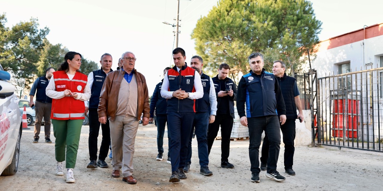 Bodrum’da devam eden altyapı çalışmaları incelendi