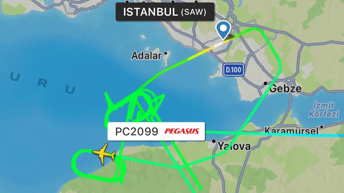 İstanbul semalarında sis trafiği: Uçaklar havada tur attı