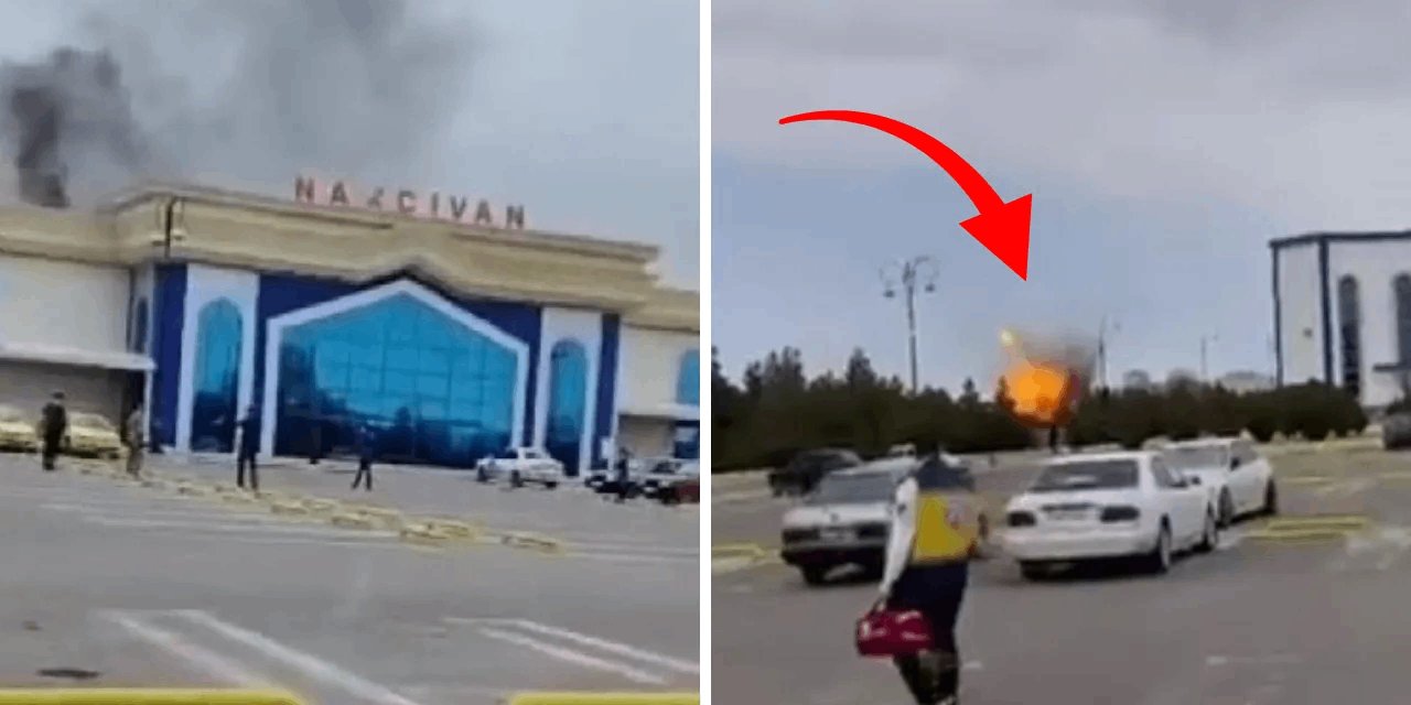 Azerbaycan'da Nahçıvan Havalimanına İHA saldırısı